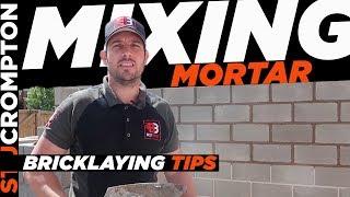 Bricklaying Tips - Mixing Mortar