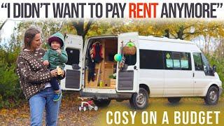 Single Mother Swaps City Life To Live In Self-Converted Ford Transit | Full Time Van Life