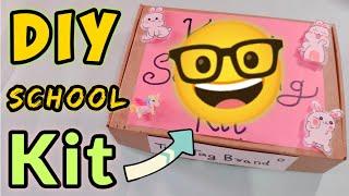 DIY Schooling Kit  Homemade School Supplies kit! Diy School Craft! Paper craft ideas! school craft