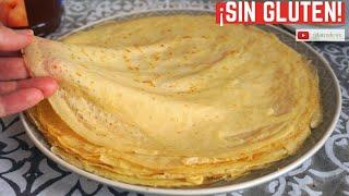 FILLOAS DE LECHE sin gluten (CREPES SIN GLUTEN | PANQUEQUES SIN TACC) Sin maíz, opcional sin lácteos