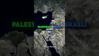 Palestinian Vs Israeli Allies  #geography #shorts