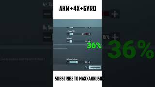 Akm4x scope sensitivity 4x sensitivity Bgmi||  gyro AKM 4x sensitivity pubg mobile