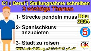 #C1 ( Beruf ) Stellungnahme schreiben ( 3 wichtige Themen ) Part 5 | neu 2024