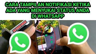 cara tampilan notifikasi ketika ada yang menyukai status anda di WhatsApp