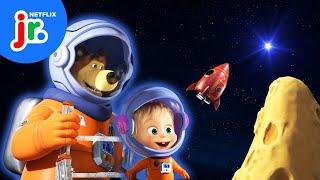 Masha On the Moon!  Masha & the Bear | Netflix Jr