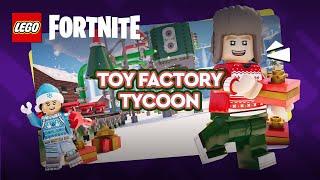 FORTNITE LEGO TOY FACTORY TYCOON - 25/25 GIFTS, ALL TOYS, SECRET ENGINE ROOM MAP CODE 0524-6853-1181