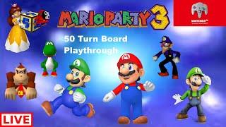 Mario Party 3 50 Turns Live Stream Playthrough Part 5 The Creepy Board With Daisy (Wacky Watch)