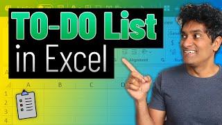 Make a beautiful and interactive To-Do List with Excel (Easy Tutorial )