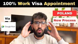 Poland work visa appointment new system | How to book appointment for Poland visa