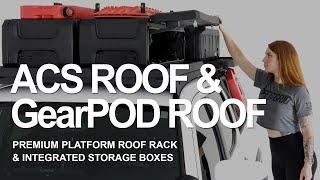 LEITNER ACS ROOF & GearPOD ROOF Premium Platform Rack with Integrated Storage Boxes