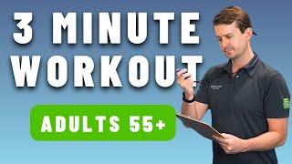 Exercise Anywhere: No Equipment 3-Minute Workout for Over 55s