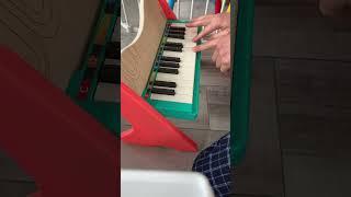 Playing Dan Dan Kokoro Hikareteku On A Kid's Piano