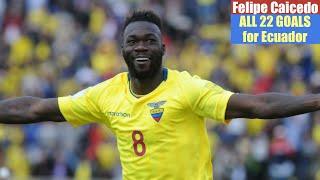 Felipe Caicedo ◉ All 22 Goals for Ecuador 