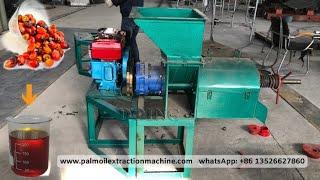 Small scale palm oil extraction expeller machine with diesel engine