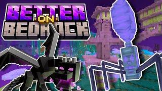 Ender Dragon Actually HARD!?!? -BETTER ON BEDROCK #7- Actions and Stuff + REALISTIC BIOMES