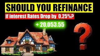 should i refinance my mortgage if rate drop by 0.25%?