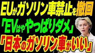 EUがガソリン車禁止を撤回！「EVはやっぱりダメ」「日本のガソリン車がいい」