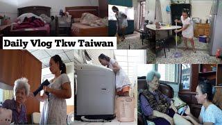 Daily Vlog Tkw Taiwan Jaga Nenek Dan Mengerjakan Pekerjaan Rumah | Bangun Tidur Sampai Tidur Lagi