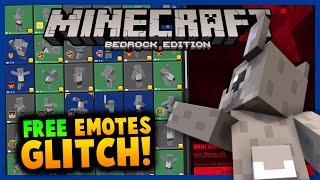 ALLE EMOTES KOSTENLOS GLITCH!  Super einfach! - Minecraft Bedrock Tutorial