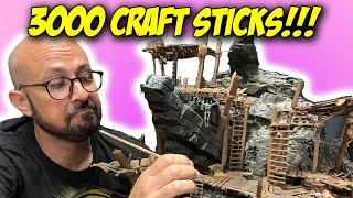 MASSIVE Goblin Town Diorama! ~ How many craft sticks is TOO many?!