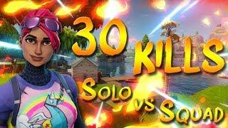 HO PAREGGIATO IL RECORD ITALIANO DI KILL - 30 KILL SOLO VS SQUAD - FORTNITE ITA [PC]