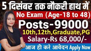 6 दिसंबर तक नौकरी हाथ|Top 6 Government Job Vacancy December 2024|Jobs Dec,Technical Government Job