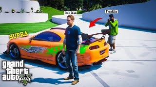 GTA 5: Franklin Stealing Iron Man's Super Car in Gta5 | Shinchan...!(Gta5 mods)