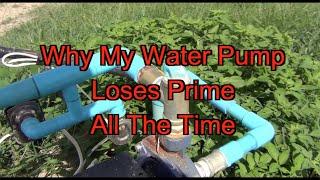 Why My Water Pump Loses Prime All The Time