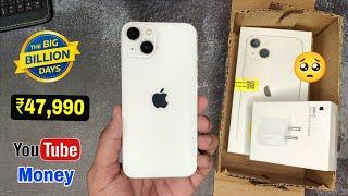 iPhone 13 Flipkart sale unboxing from Youtube money | iPhone 13 unboxing flipkart sale price