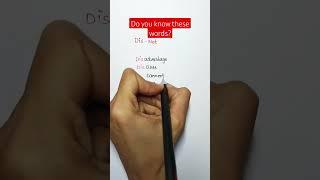 Do you know these words?|Prefix- dis|Learn English