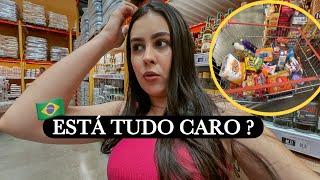 NOSSA PRIMEIRA COMPRAS NO BRASIL (TUDO CARO? PREÇOS DE SUPERMERCADO)