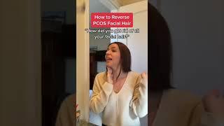 Reverse PCOS facial hair! #pcos