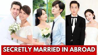 TOP CHINESE ACTORS YOU WON'T BELIEVE MARRIED IN ABROAD | HANDSOME CHINESE ACTORS 2024, #marriage