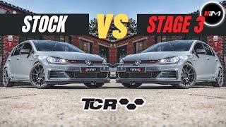 GOLF GTI TCR: STOCK VS STAGE 3!!