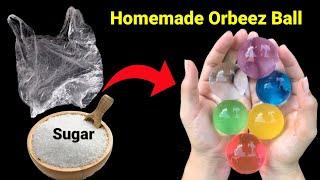 How to make orbeez with Plasticbag/DIY colourful waterballs/Homemade Crazy ball/Diy Bouncy ball#ball
