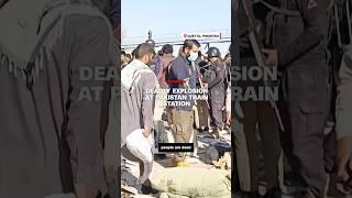 Deadly explosion at Pakistan train station