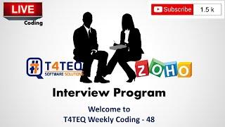 Weekly Coding - 48 - Zoho Interview Program - Arrange the array by its frequency