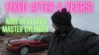 I FINALLY FIXED A PROBLEM THAT LASTED 4 YEARS - 1988 Audi 80 clutch master cylinder replacement