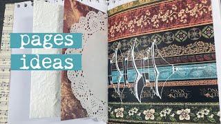 Junk Journal Page Ideas and Ephemera