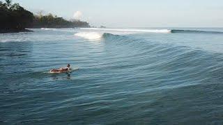 Dutch Longboarder, Anne Albers, Surfing in Pavones, Costa Rica