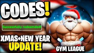 *NEW* ALL WORKING XMAS UPDATE + NEW YEARS CODES FOR GYM LEAGUE! ROBLOX GYM LEAGUE CODES