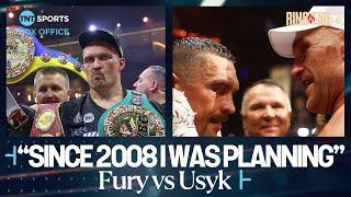  Oleksandr Usyk reacts after beating Tyson Fury to become Undisputed Heavyweight Champion