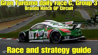 Gran Turismo 7 daily race C race and strategy guide...Group 3...Brands Hatch GP Circuit