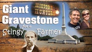 Giant Gravestone for a Stingy Farmer near Merced, California