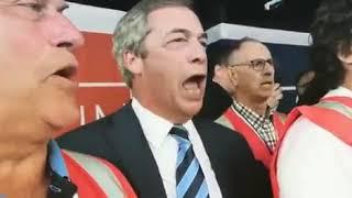 Nigel Farage Sings Rule Britannia 