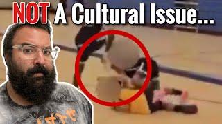 Black Kid STOMPS On Other Kid's Head During Basketball Game- No One Cares Because Victim Is Asian.