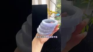 翡翠基地手鐲定製，煙紫翡翠鐲，江南煙雨中的紫羅蘭夢，#翡翠 #翡翠玉 #翡翠玉石 #翡翠手鐲 #珠寶首飾 #玉器 #jade #紫羅蘭手鐲