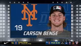 Mets Draft Carson Benge in First Round