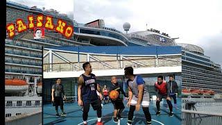 SKAGWAY ALASKA BASKETBALL TOURNAMENT FOR THE CREW ONLY ONBOARD ROYAL PRINCESS PART 1