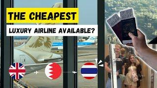 CHEAPEST LUXURY FLIGHT?!? Flying from LDN Heathrow to Bangkok w/ Gulf Air (Long Haul Journey)